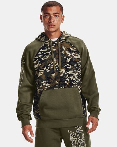 Men's UA Rival Fleece Camo Script Hoodie