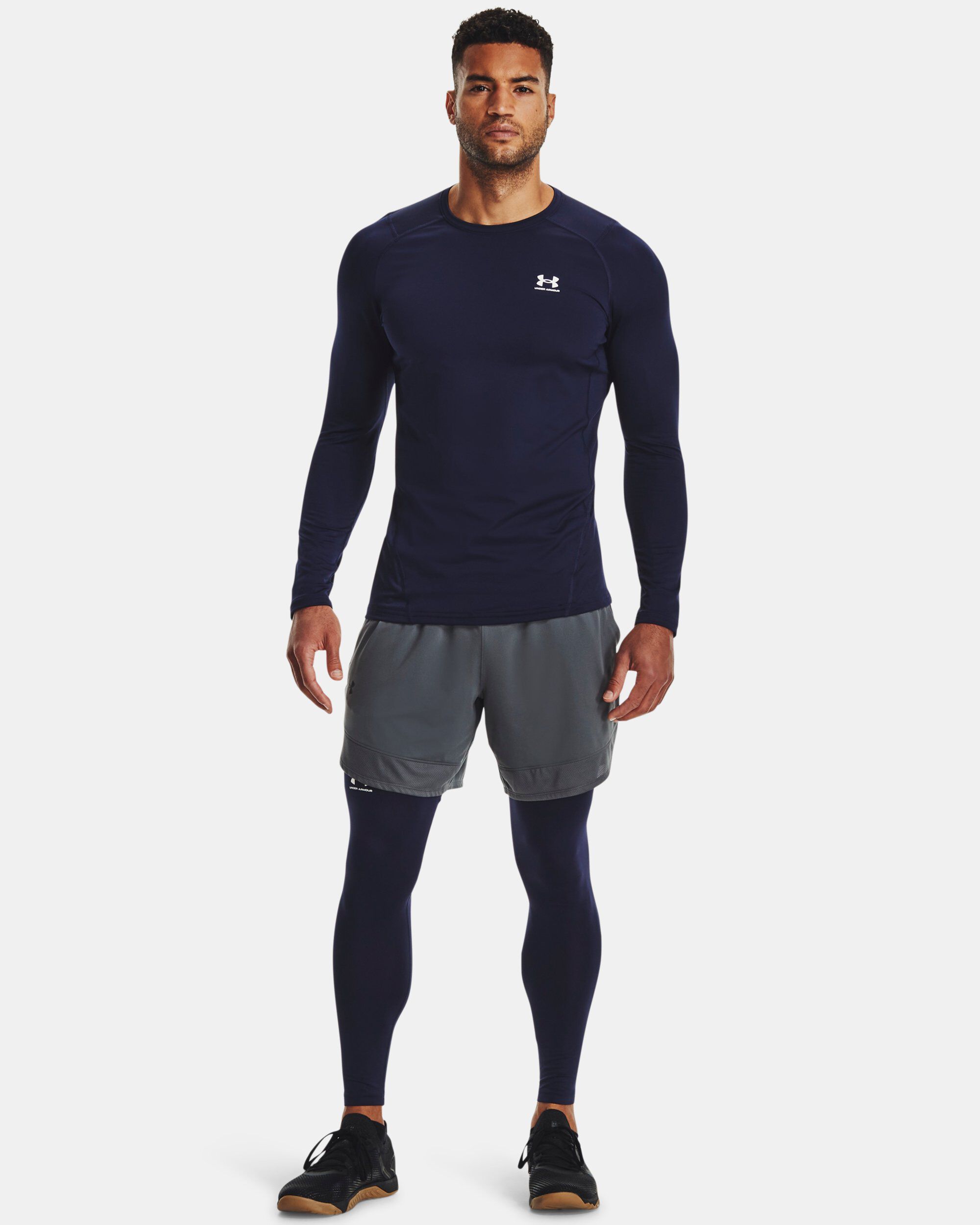 Buy Men s ColdGear Fitted Crew Blue in Dubai UAE Under Armour