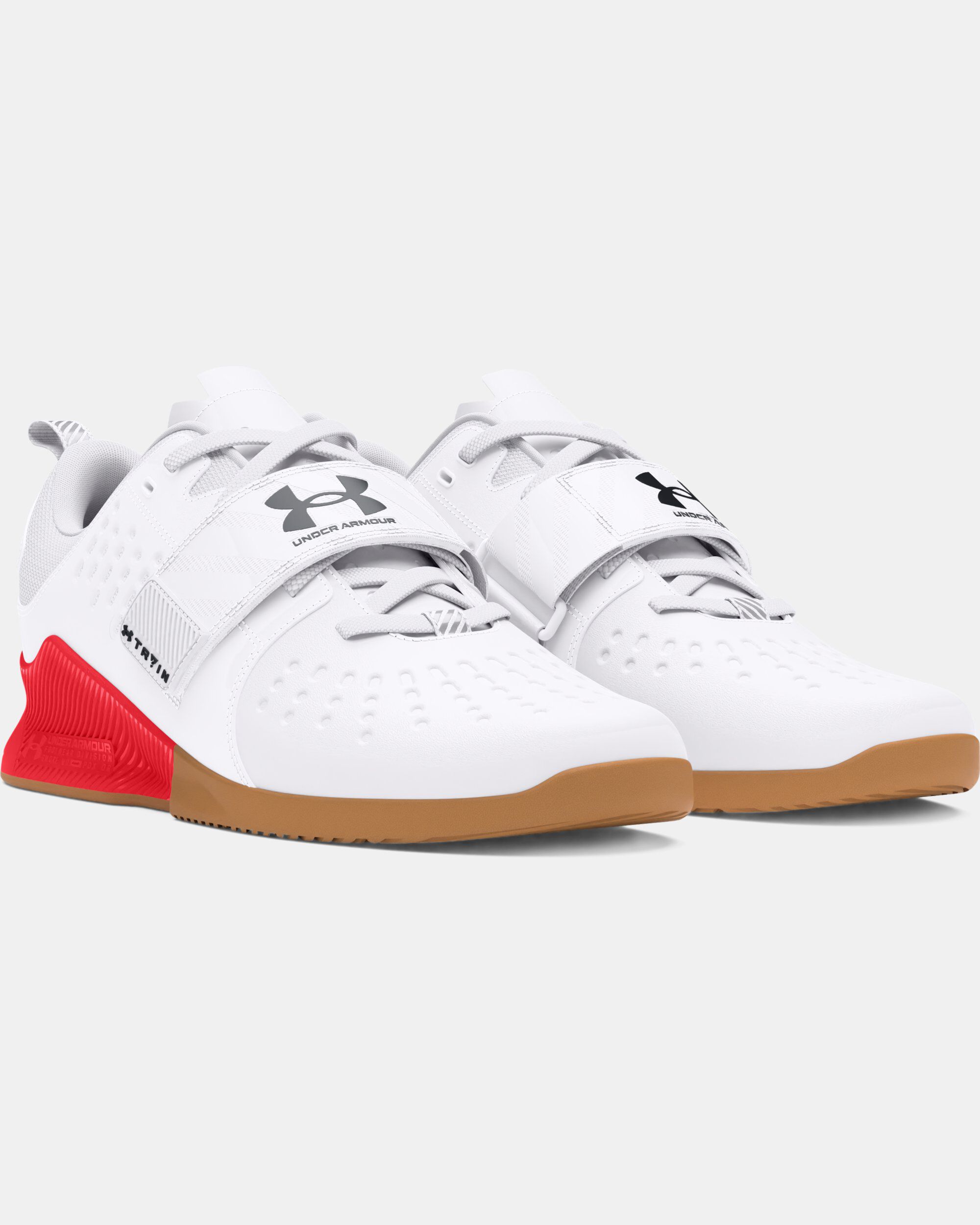 Shop Under Armour UA Reign Lifter Unisex Training Shoes White in