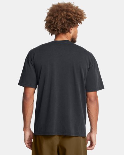 Men's UA Heavyweight Oversized Logo Wash Short Sleeve
