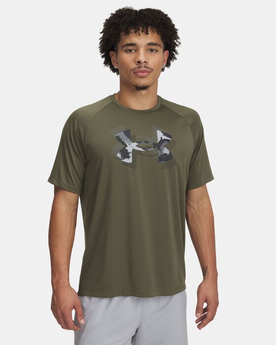 Men's UA Tech&trade; Print Fill Short Sleeve image number 0