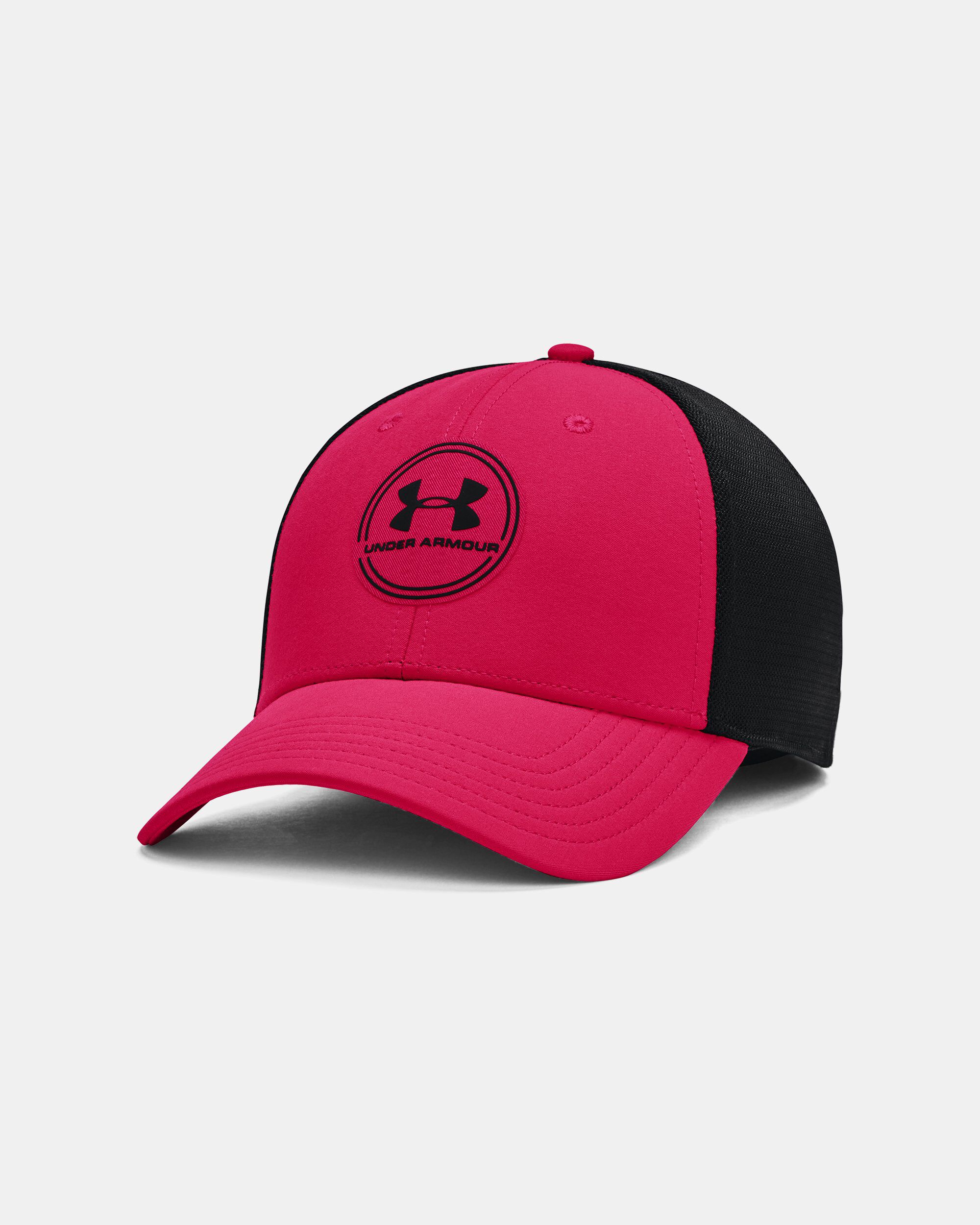 Black and pink 2025 under armour hat