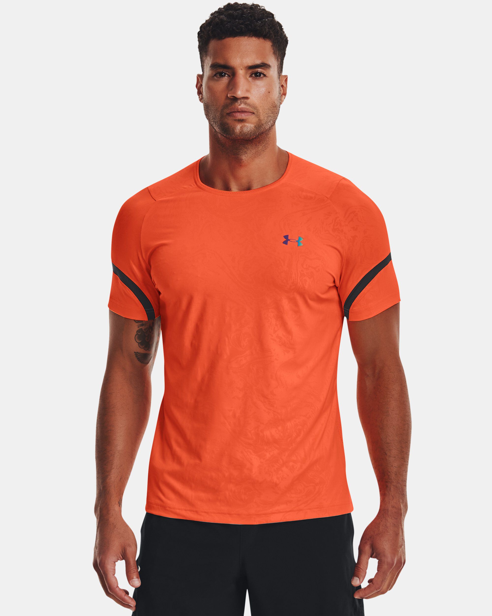 Orange under armour shirts hotsell