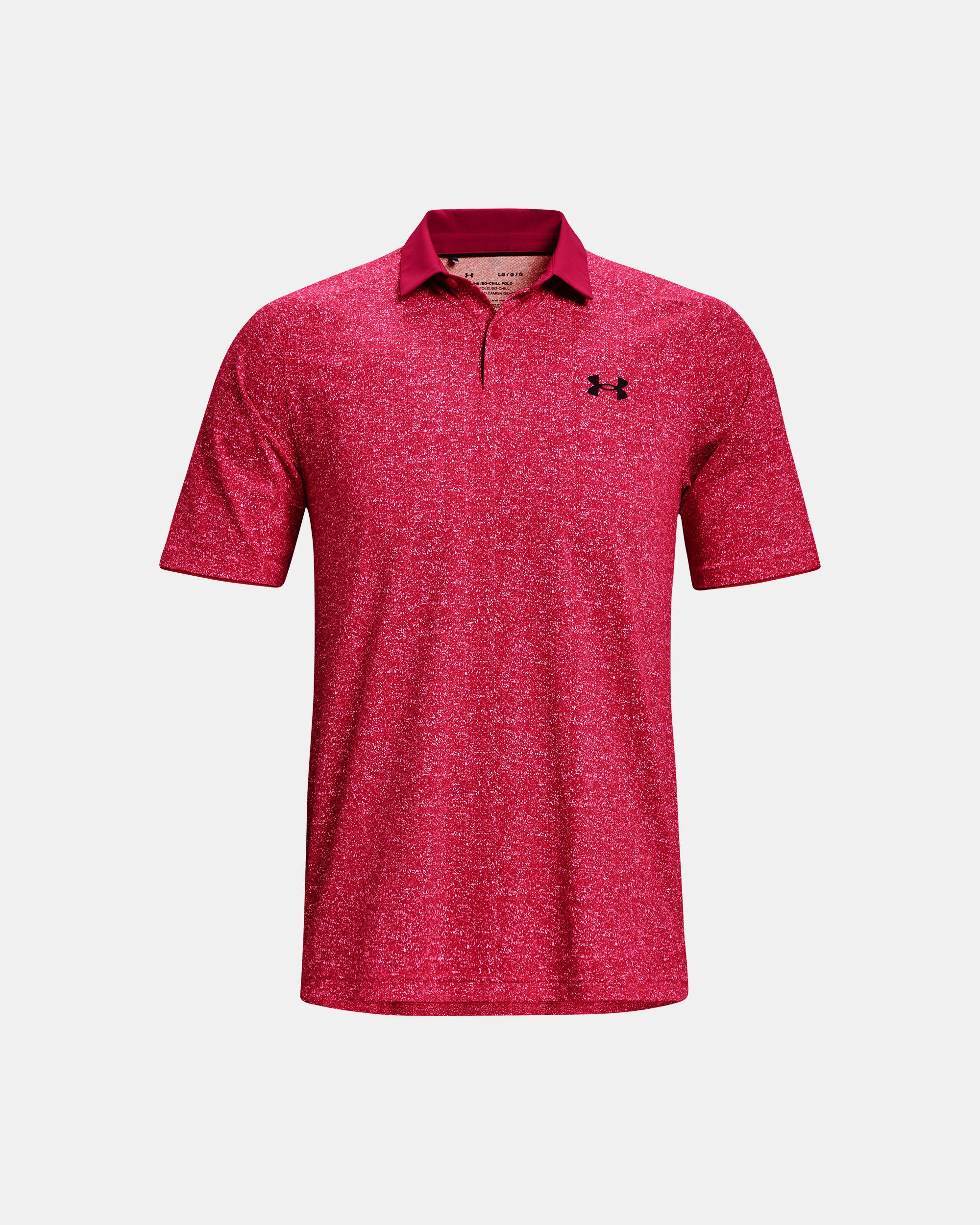 Pink under armour polo shirt on sale