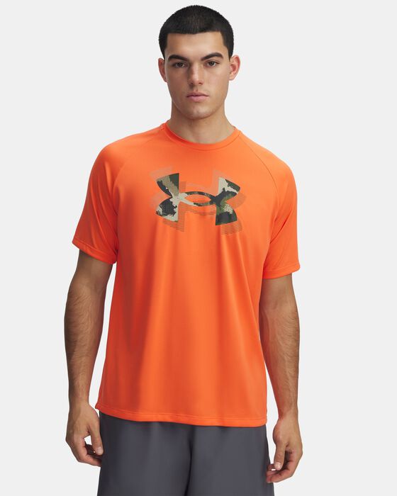 Men's UA Tech&trade; Print Fill Short Sleeve image number 0