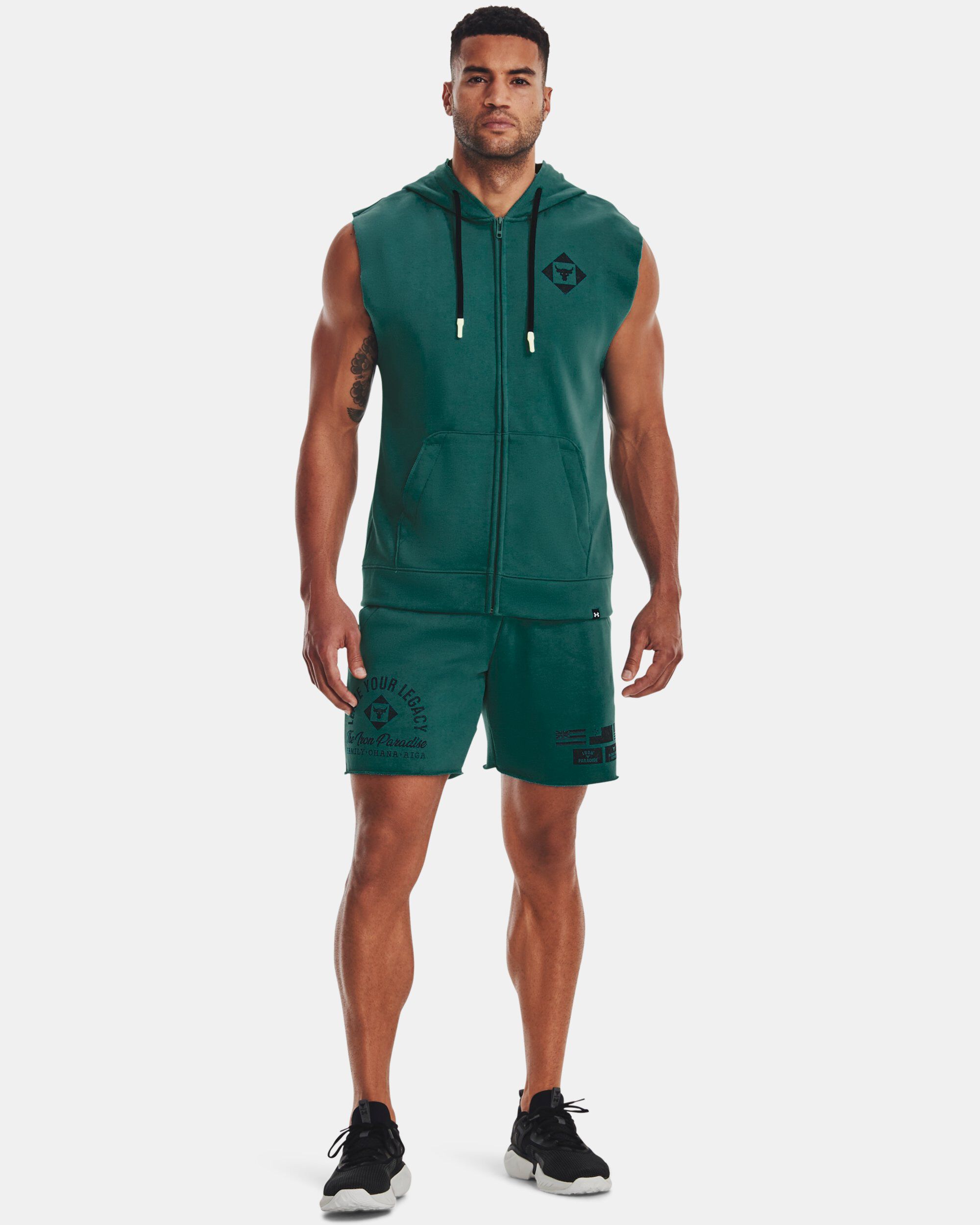Under armour men's armour fleece sleeveless outlet full zip hoodie