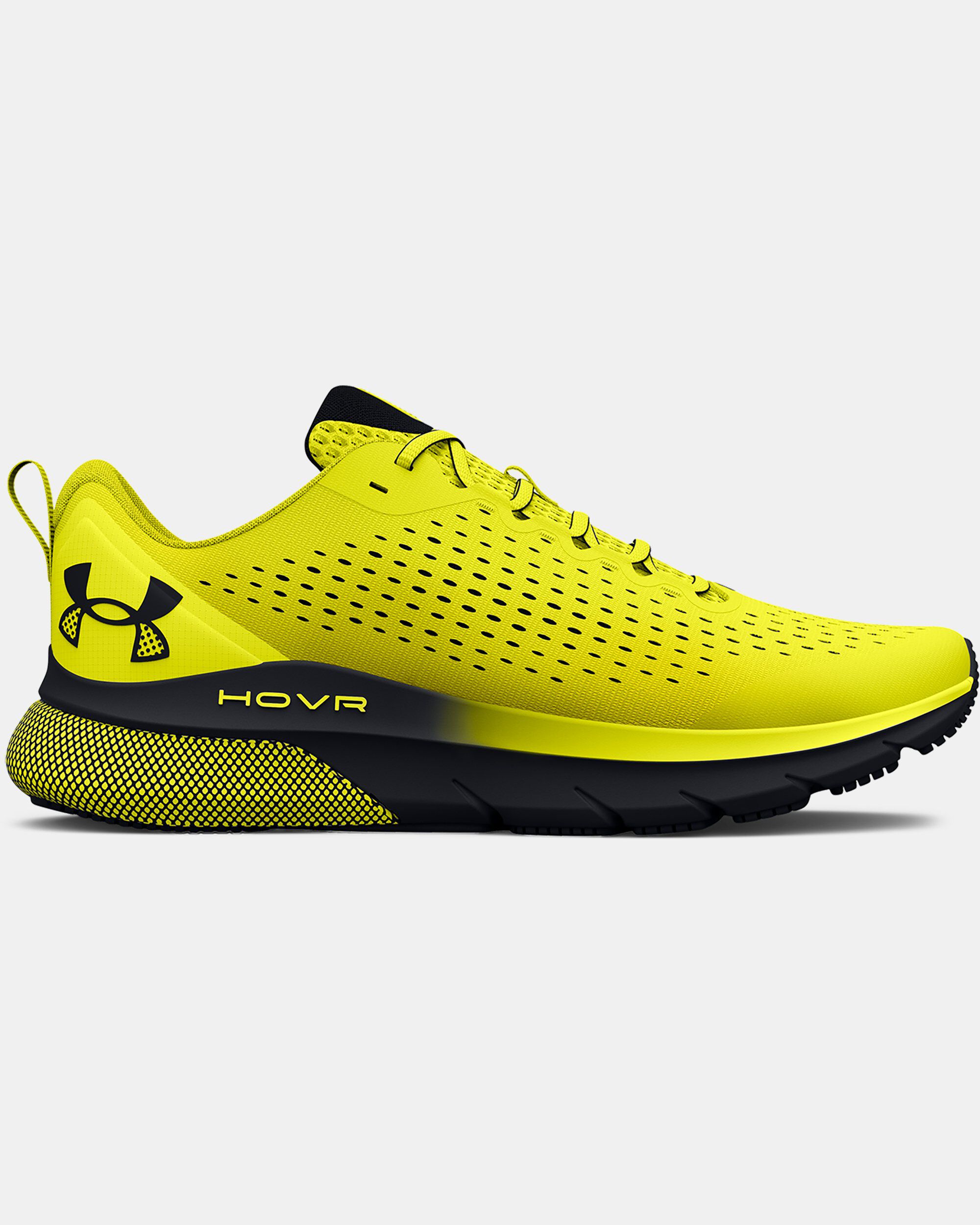 Yellow and black under armour shoes cheap