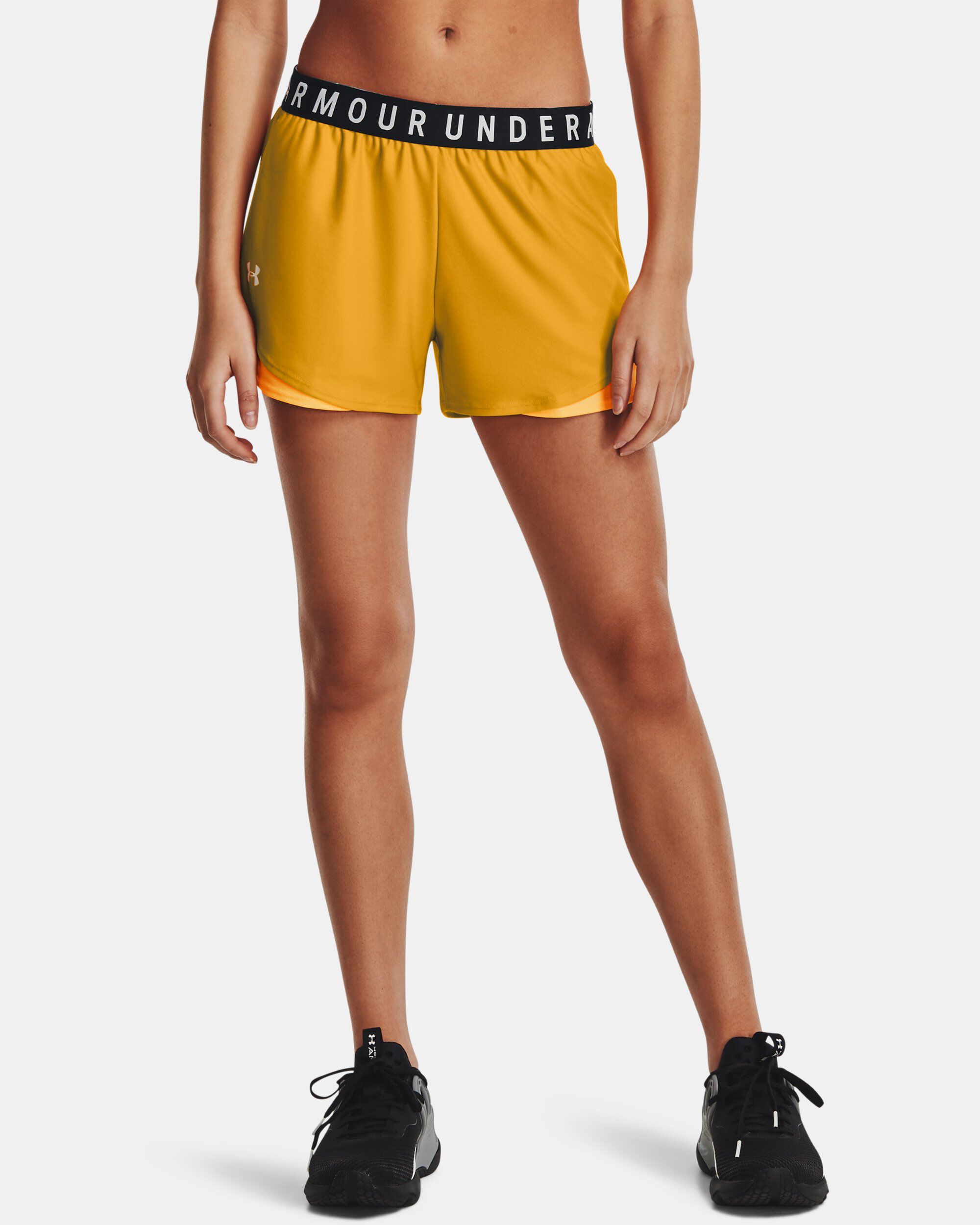 Buy Women s UA Play Up Shorts 3.0 Yellow in Dubai UAE Under Armour