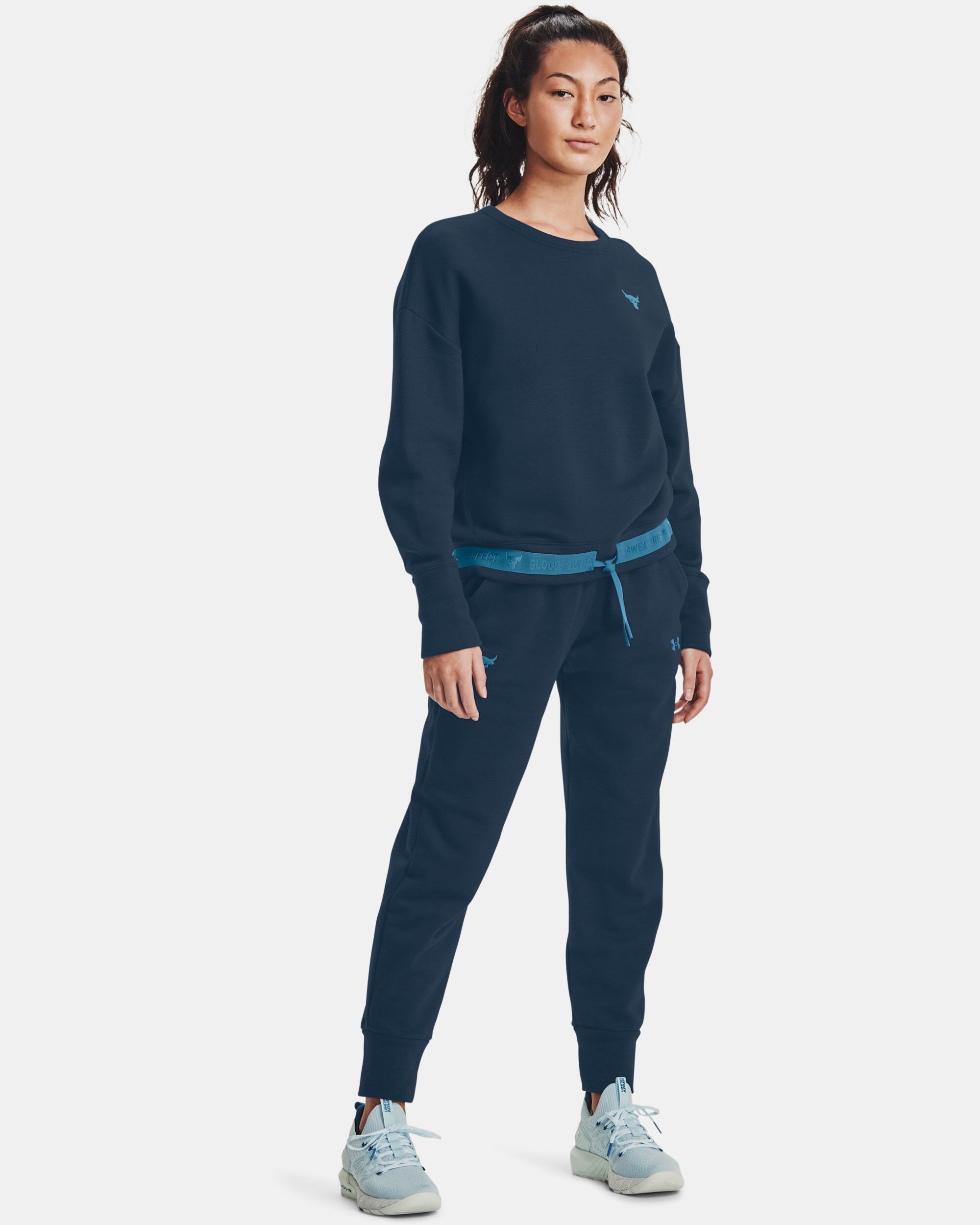 Under armour women's project rock charged shop cotton fleece pants