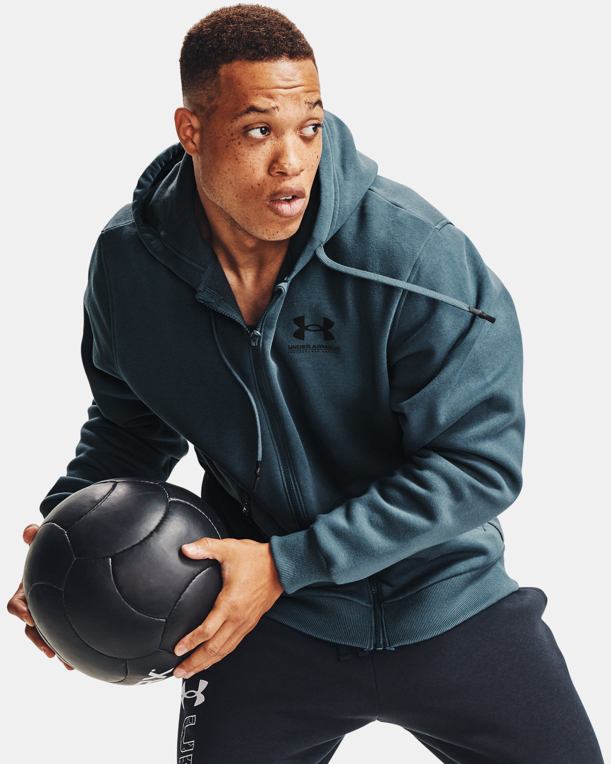 Under armour zip shop hoodie