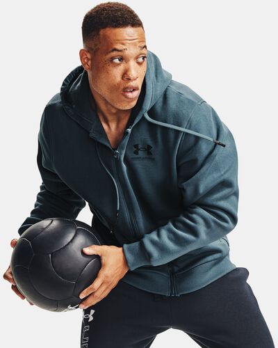 Men's UA Rival Fleece AMP Full Zip Hoodie