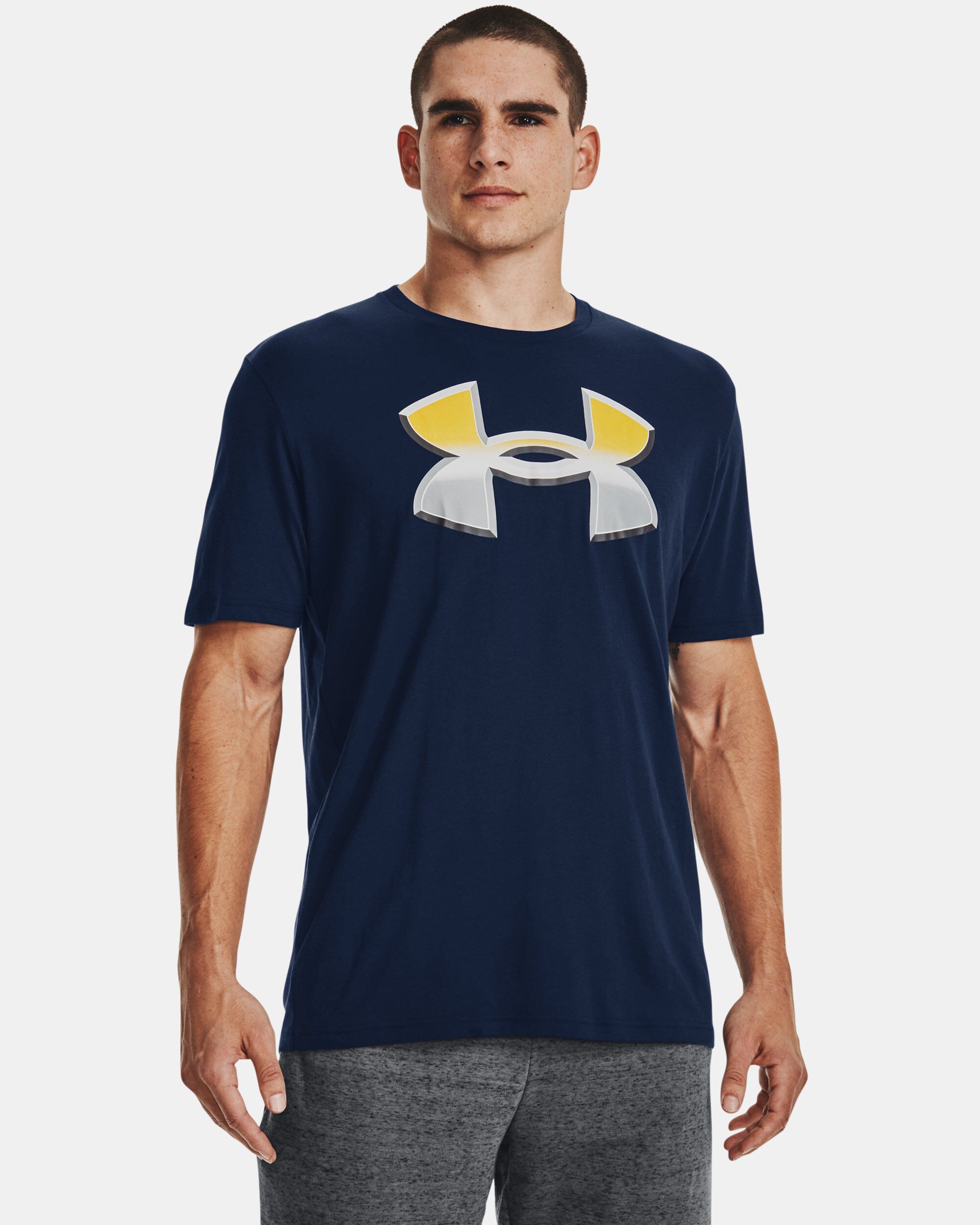 Under Armour Men s UA Big Logo 2.0 Short Sleeve Blue in Dubai UAE