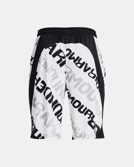Buy Boys' UA Baseline Performance Shorts White in Dubai, UAE