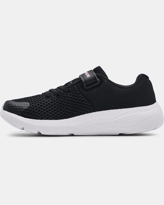 Girls' Pre-School UA Pursuit 2 AC Big Logo Running Shoes image number 1