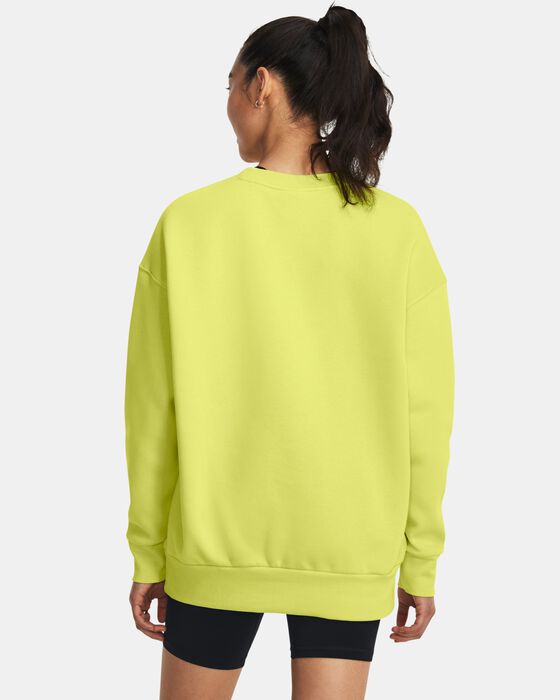 Women's UA Essential Fleece Oversized Crew image number 1