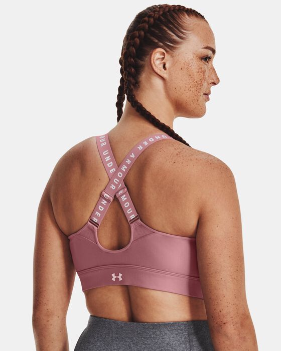 Women's UA Infinity High Zip Sports Bra image number 6