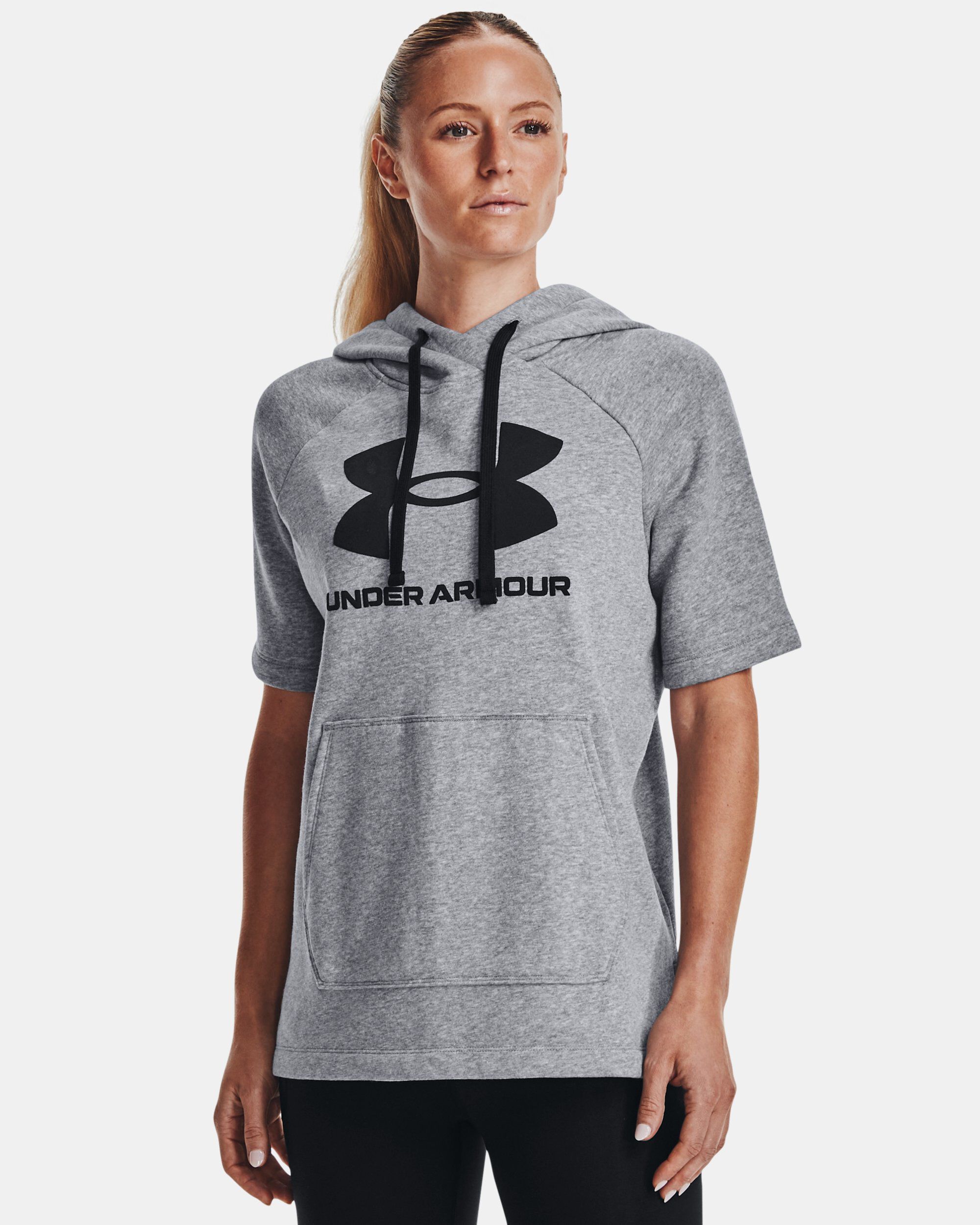 Under armour 2025 hoodie short sleeve