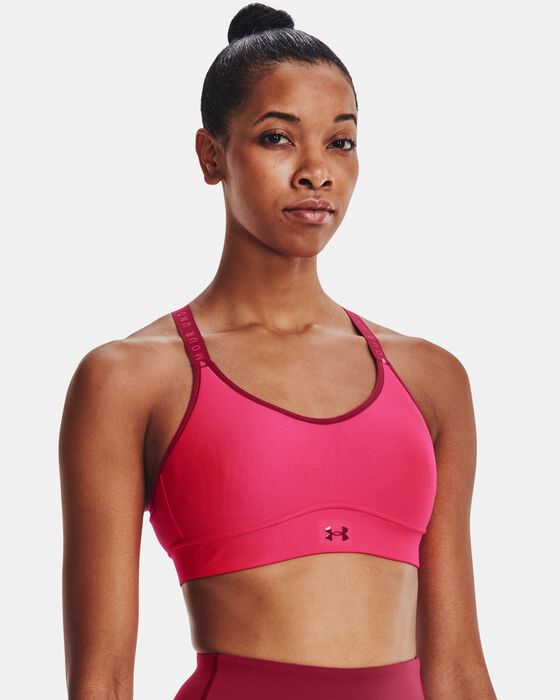 Women's UA Infinity Mid Covered Sports Bra image number 0