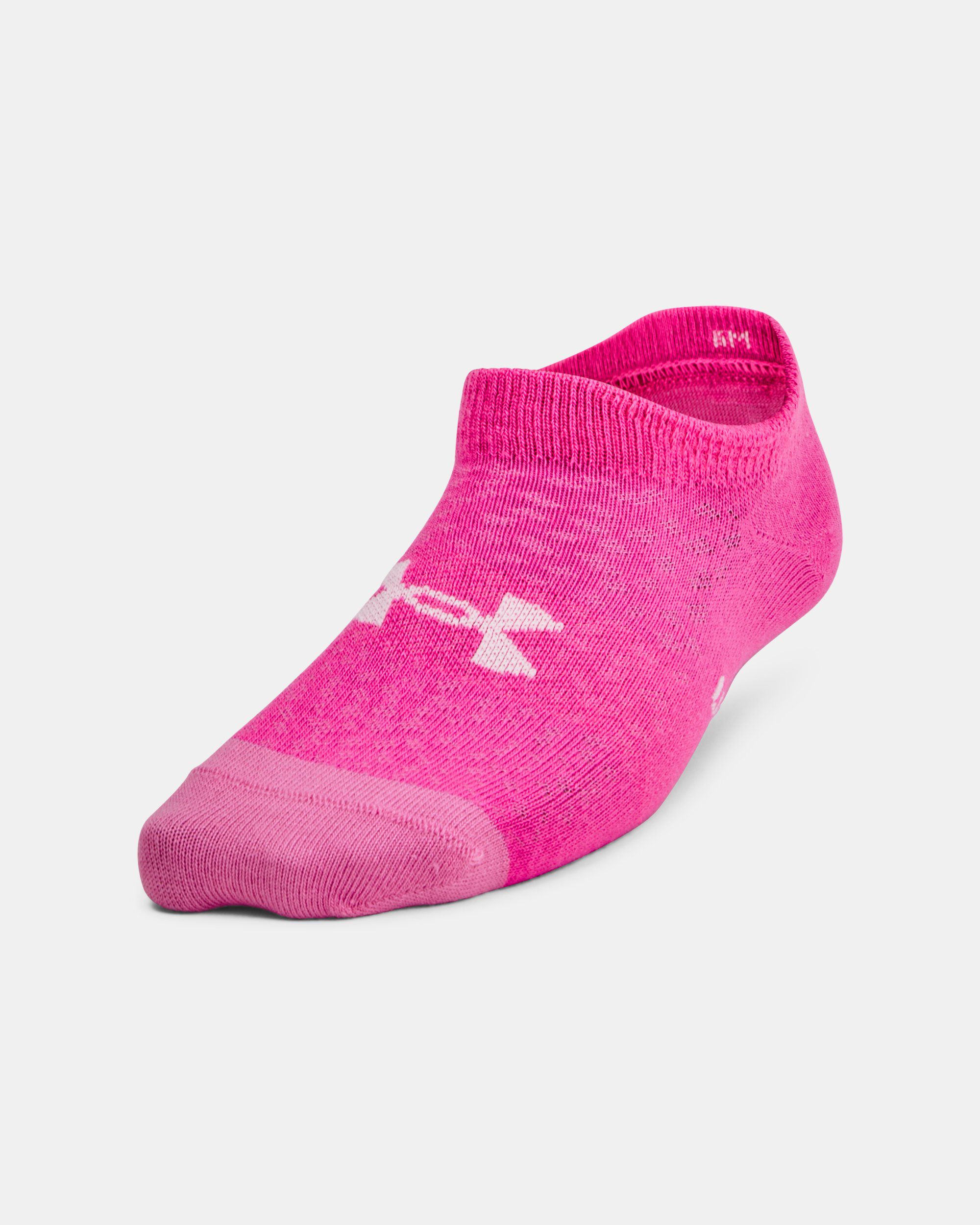 Under armour power outlet in pink socks