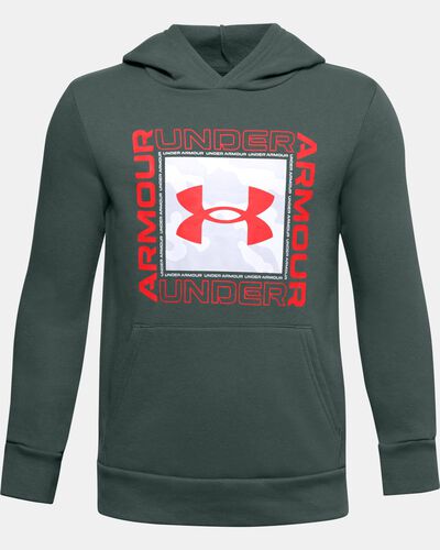 Boys' UA Rival Fleece Box Logo Hoodie