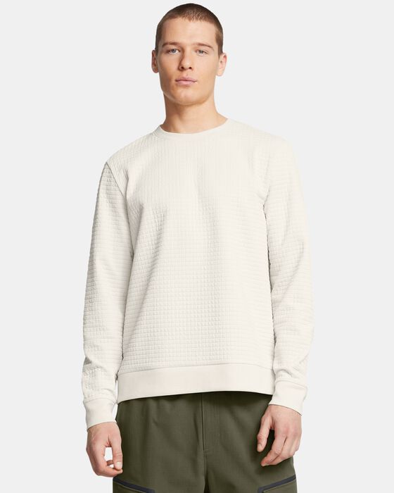 Men's UA Unstoppable Fleece Grid Crew image number 0