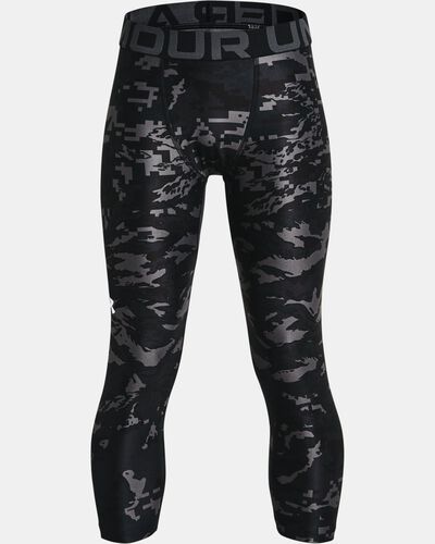 Boys' HeatGear® Armour Printed ¾ Leggings