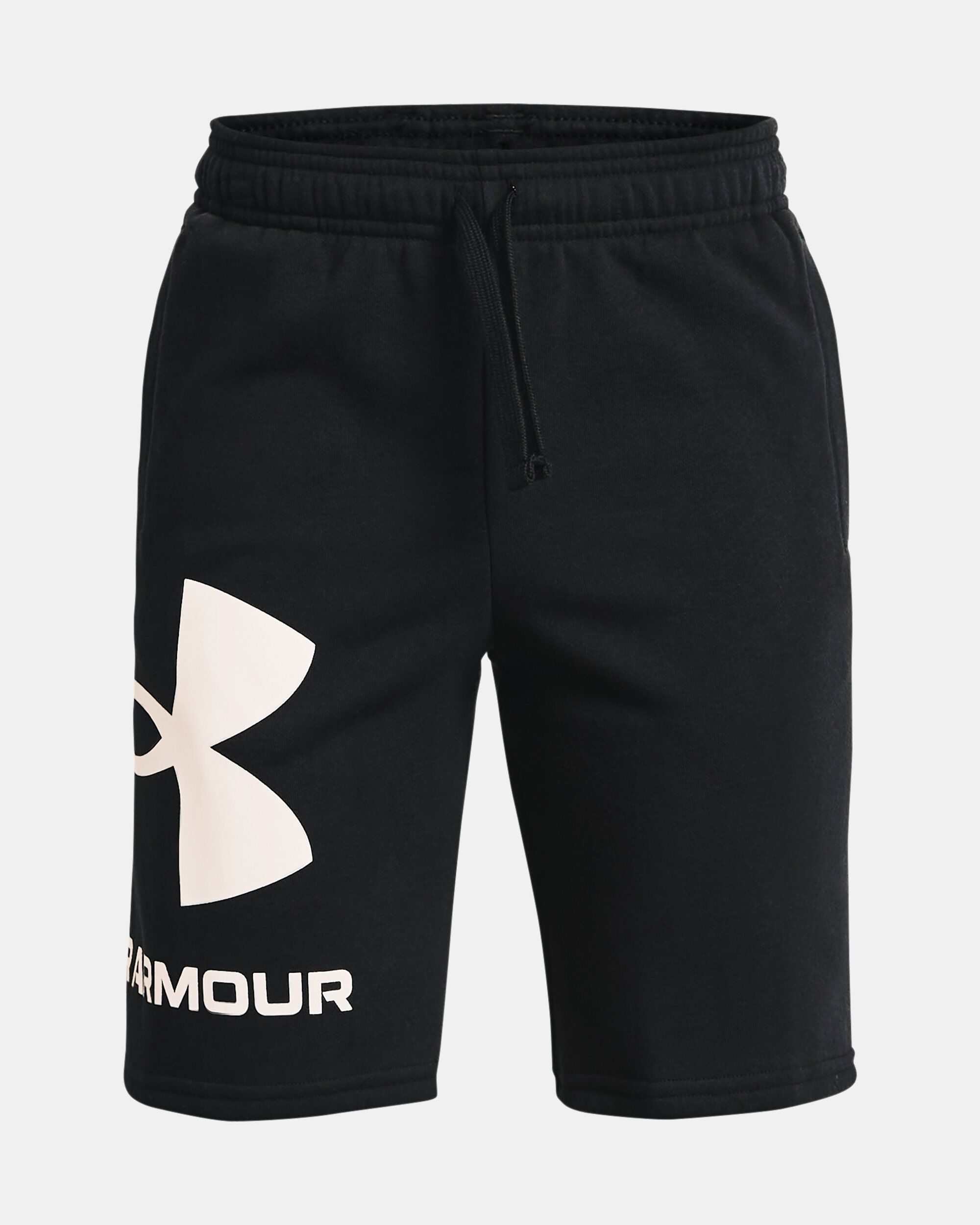 Boys black under sales armour shorts