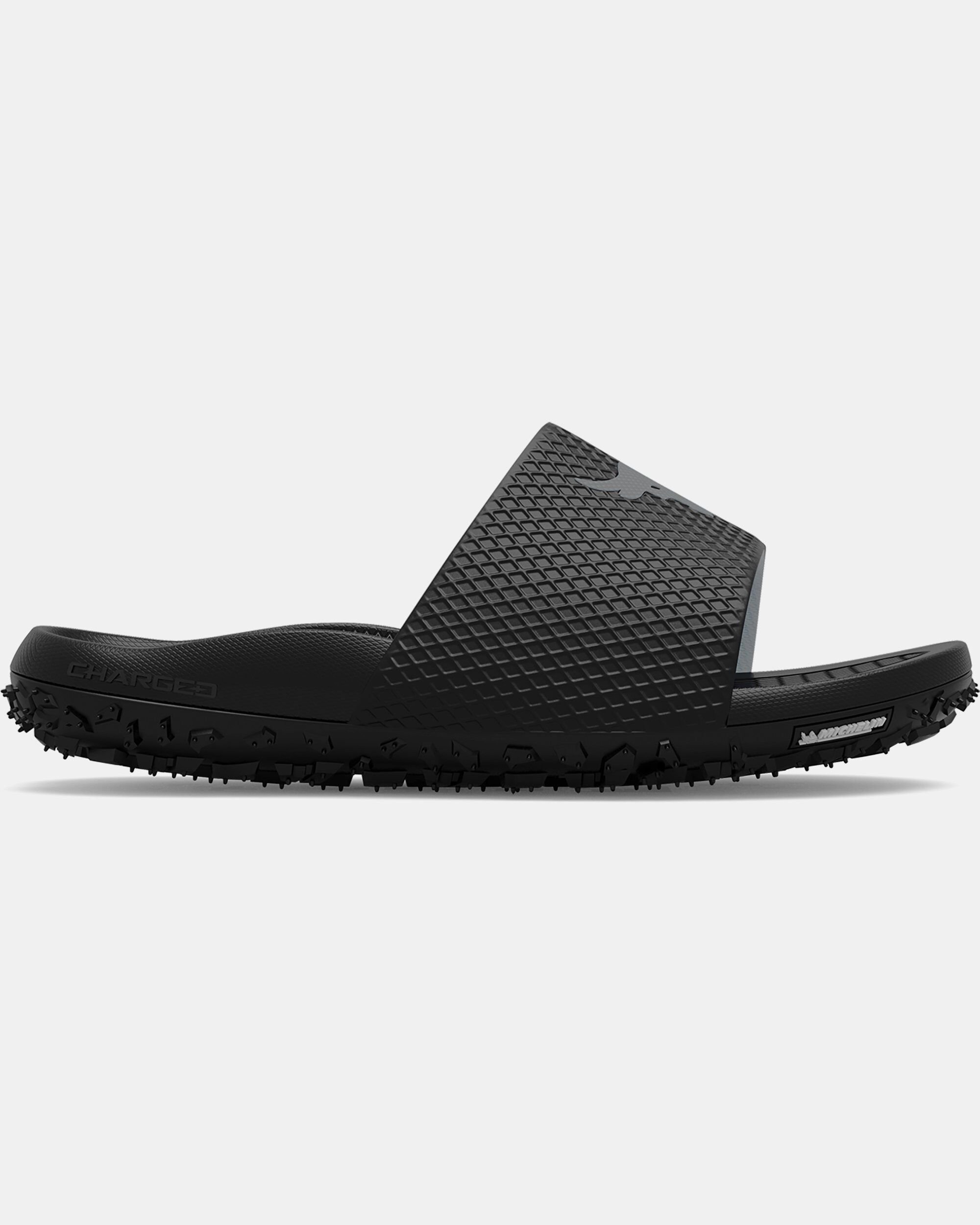 Buy Men s Project Rock Slides Black in Dubai UAE Under Armour