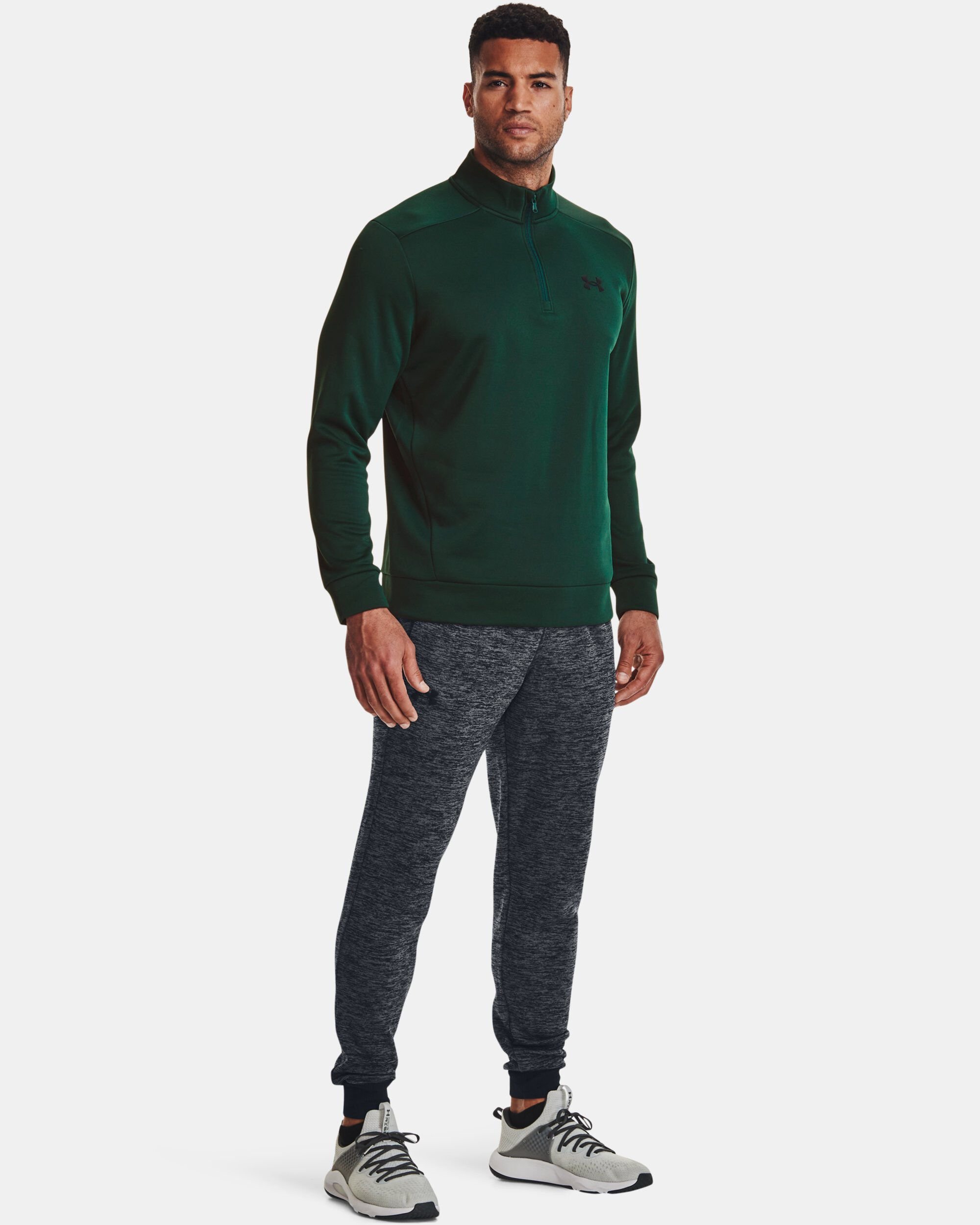 Buy UA Armour Fleece Joggers Grey in Dubai UAE Under Armour