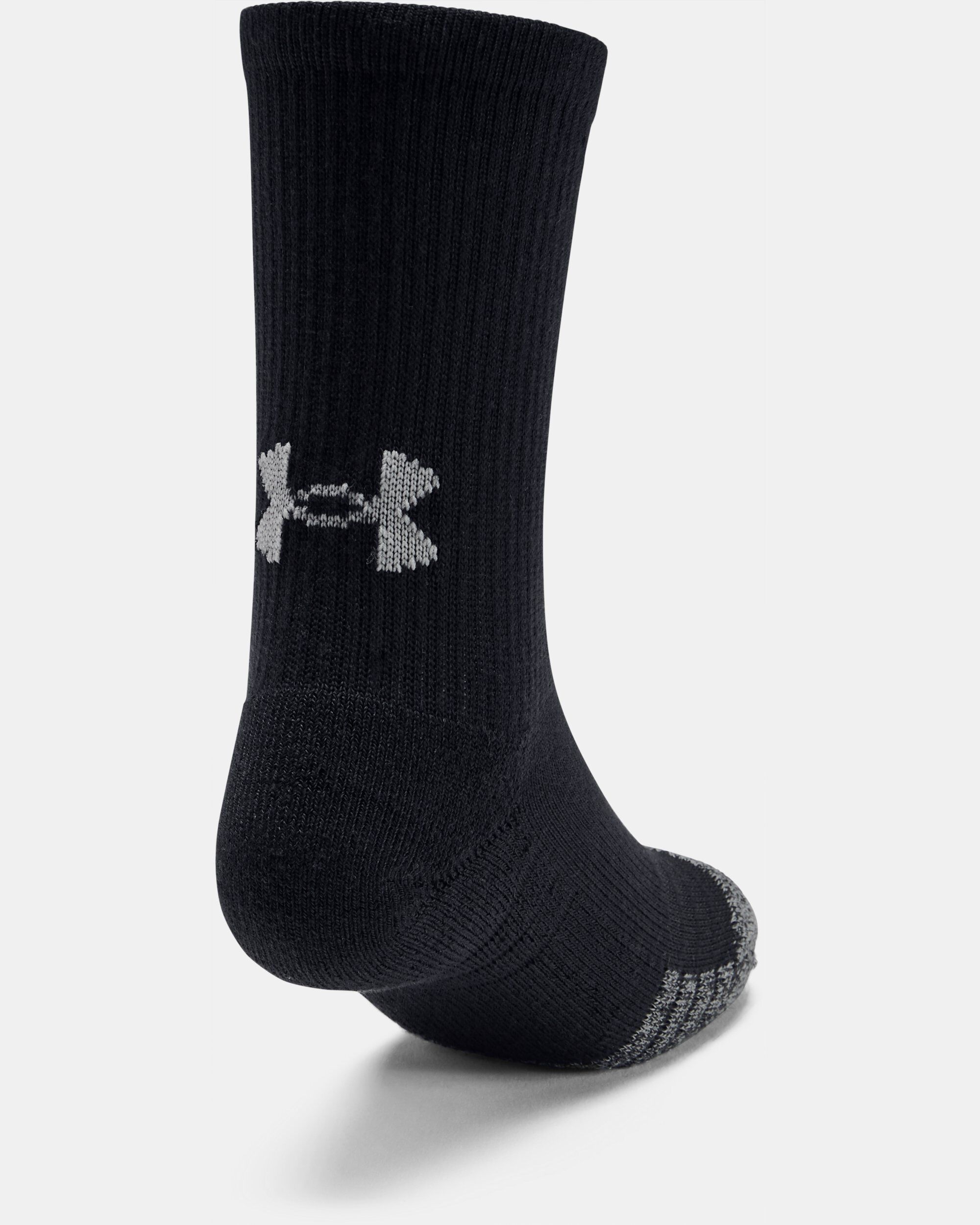 Under Armour Youth HeatGear Crew Socks 3 Pack Black in Dubai UAE