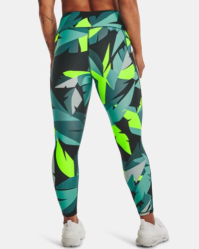 Women's HeatGear® Armour No-Slip Waistband Printed Ankle Leggings