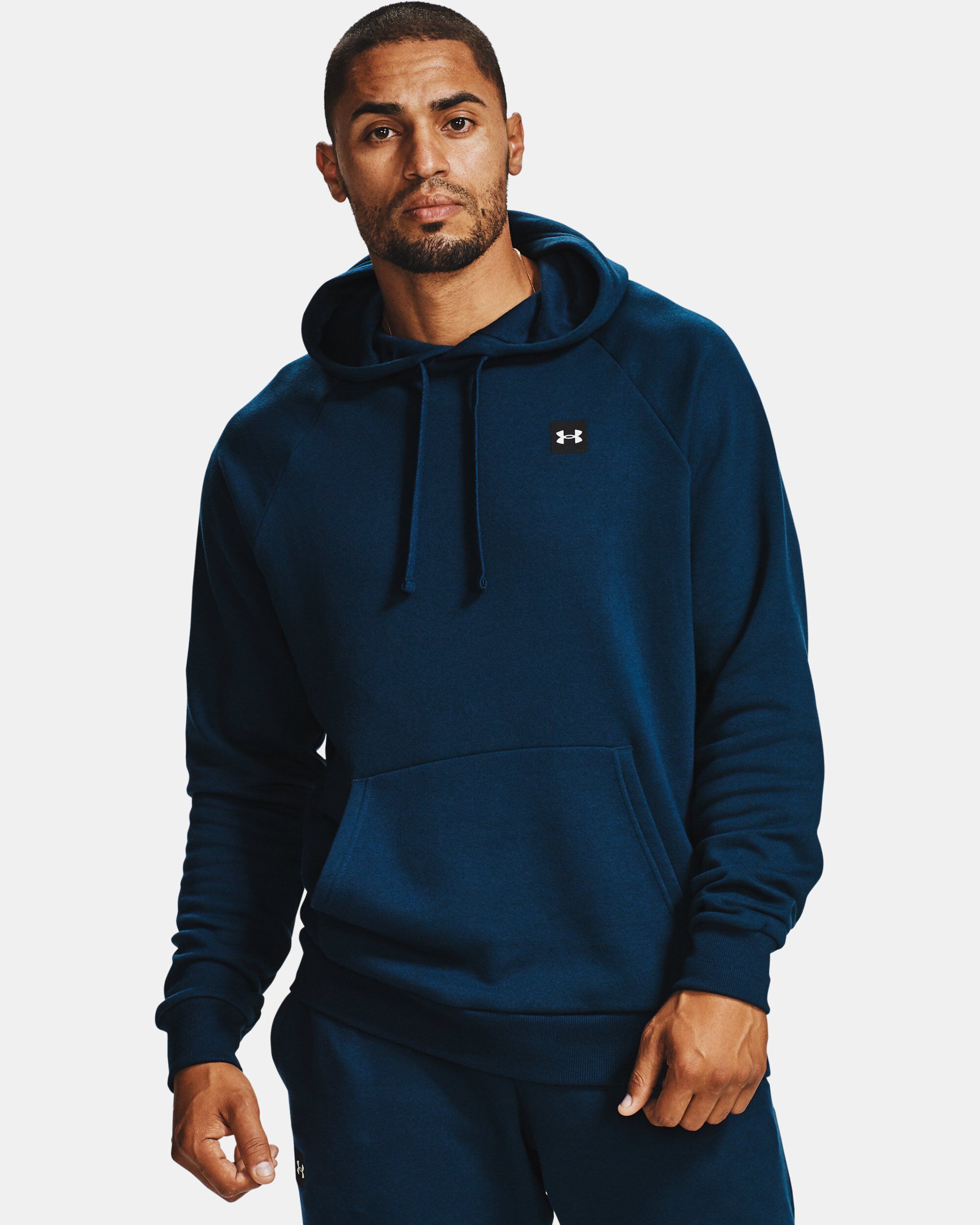 Buy Men s UA Rival Fleece Hoodie Blue in Dubai UAE Under Armour