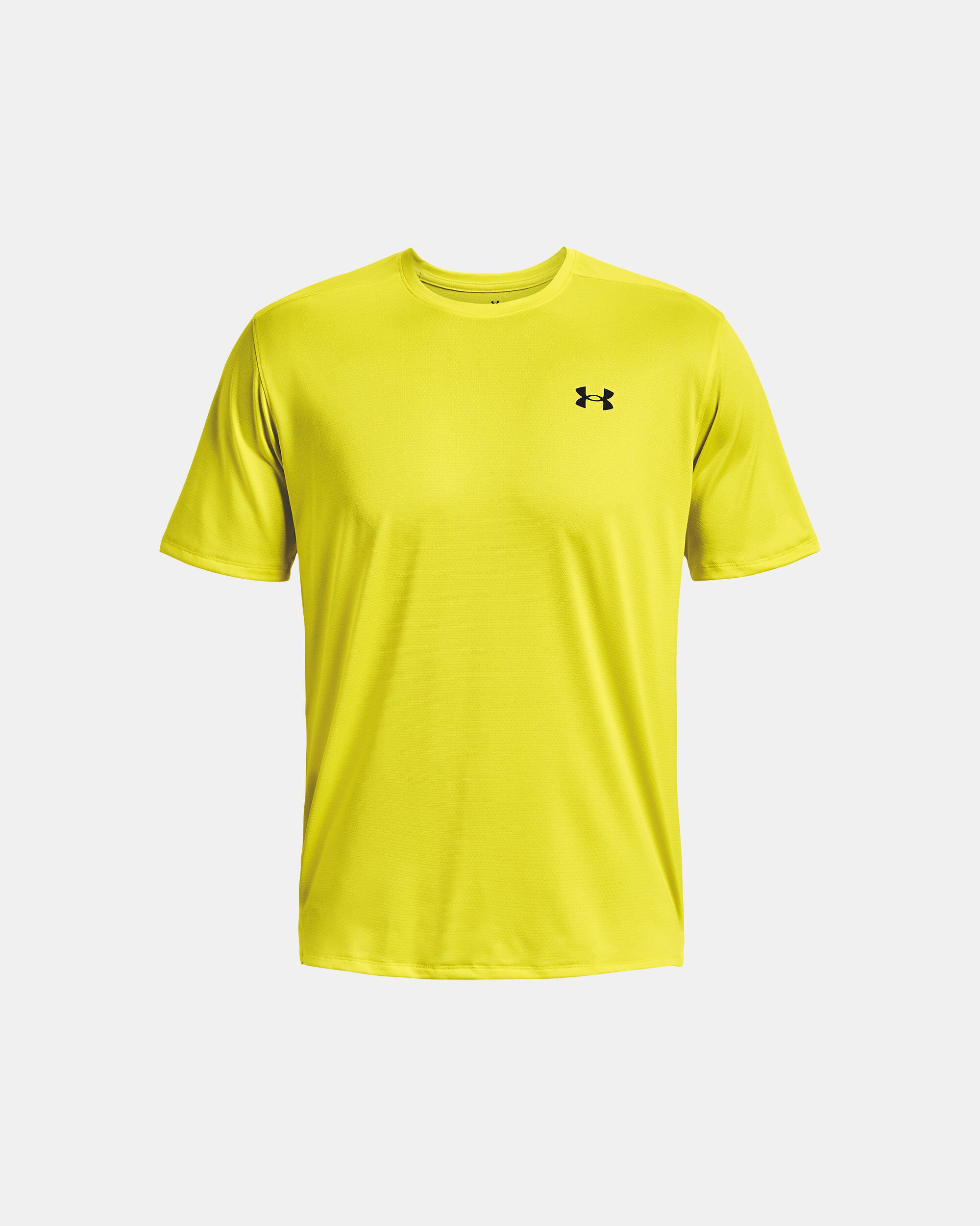Yellow under armour t shirt on sale