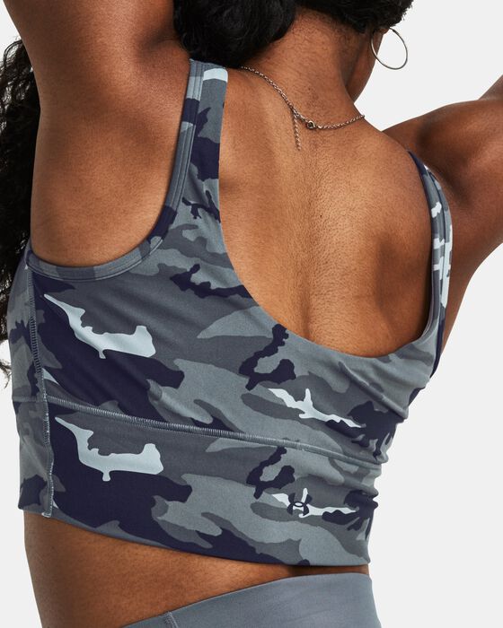 Women's UA Meridian Fitted Printed Crop Tank image number 3