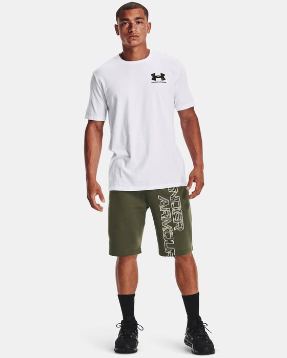 Men's UA ABC Camo Fill Wordmark Short Sleeve image number 2
