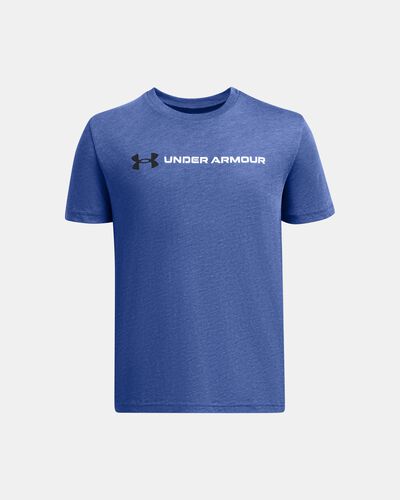 Boys' UA Logo Wordmark Short Sleeve