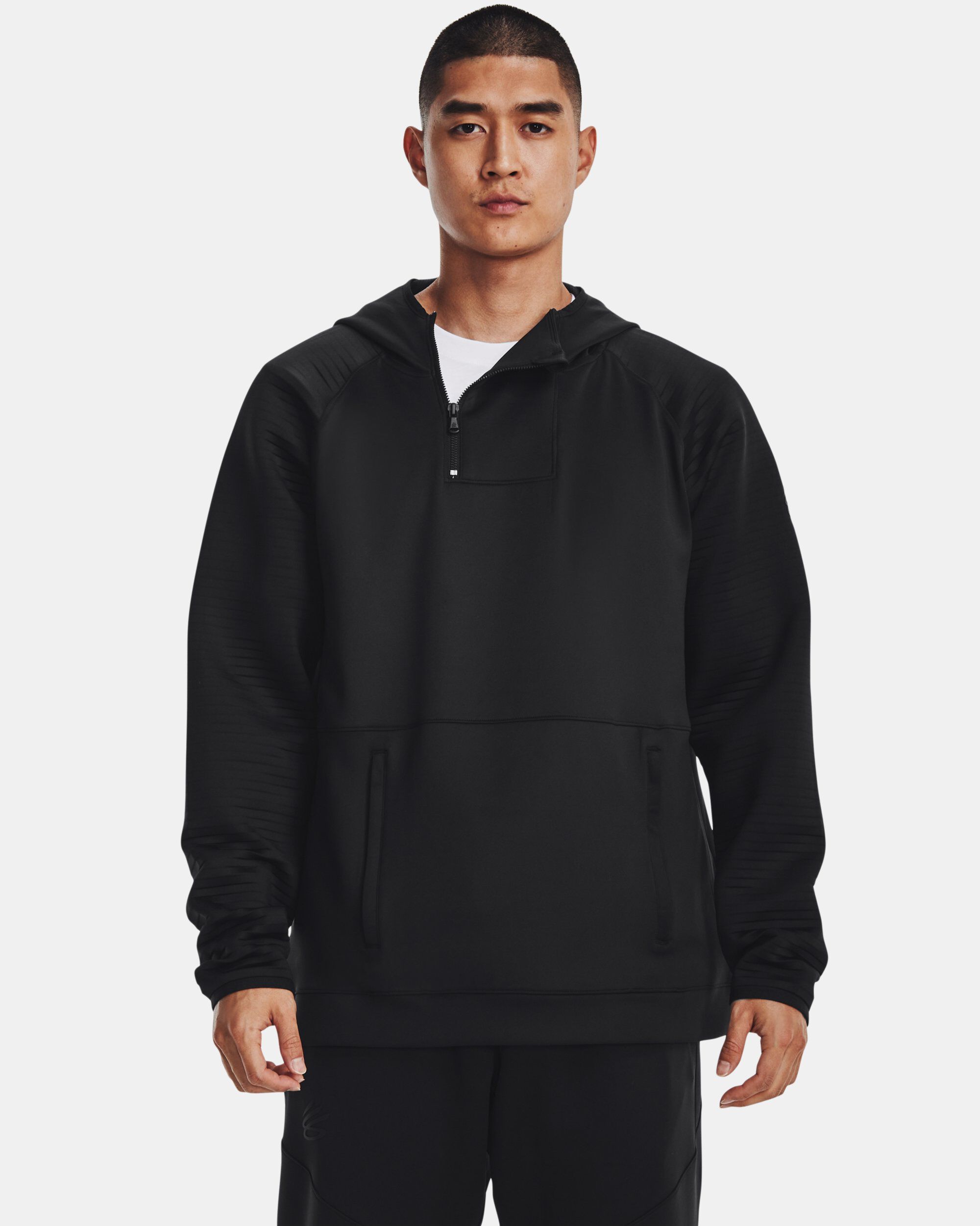 Under Armour Curry UNDRTD Mens Blue Hooded Vest main image 1
