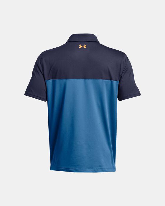 Men's UA Tee To Green Color Block Polo image number 1
