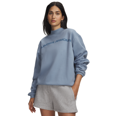 UA Icon Fleece Wordmark Mock Neck
