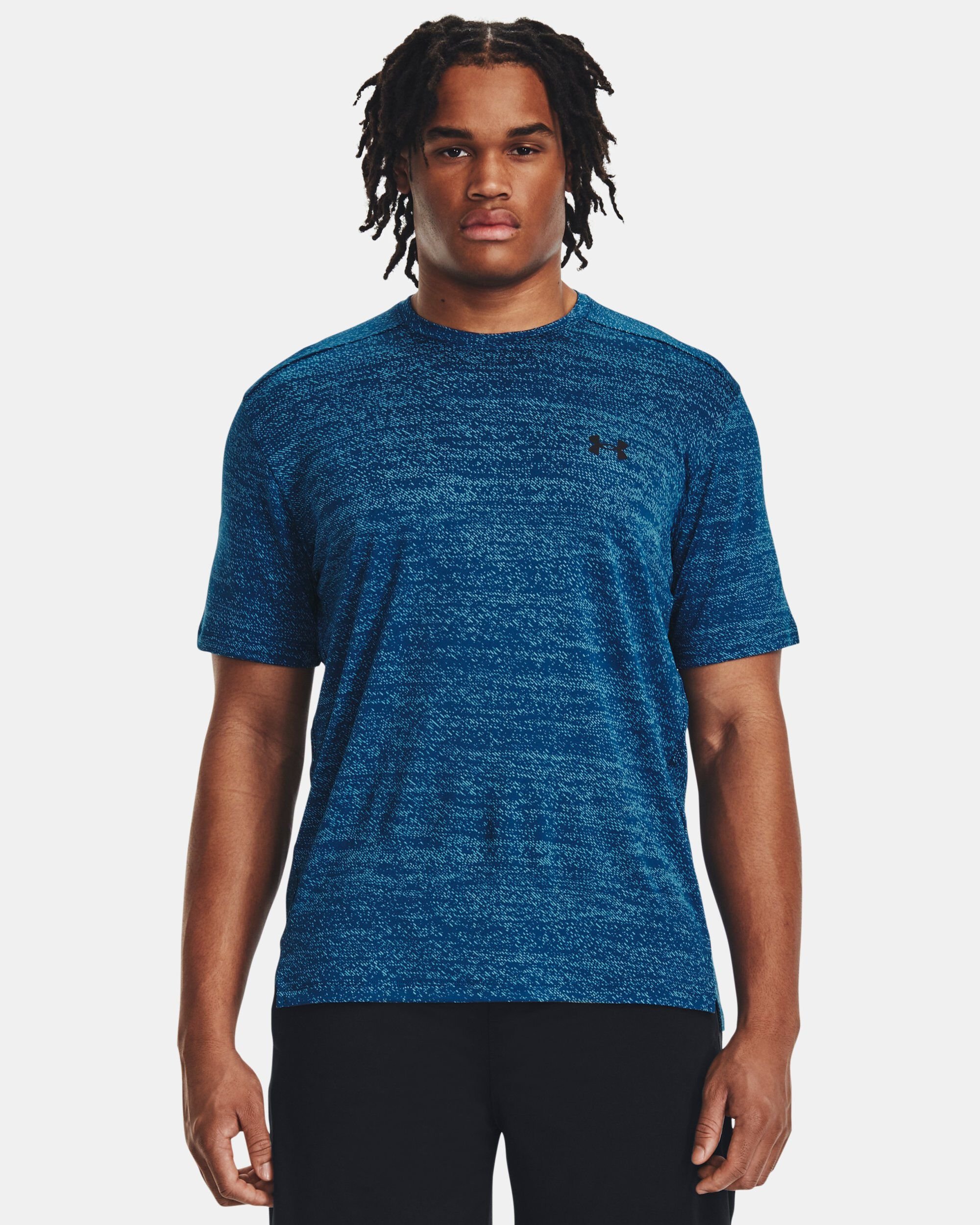 Under Armour Men s UA Tech Vent Jacquard Short Sleeve Blue in