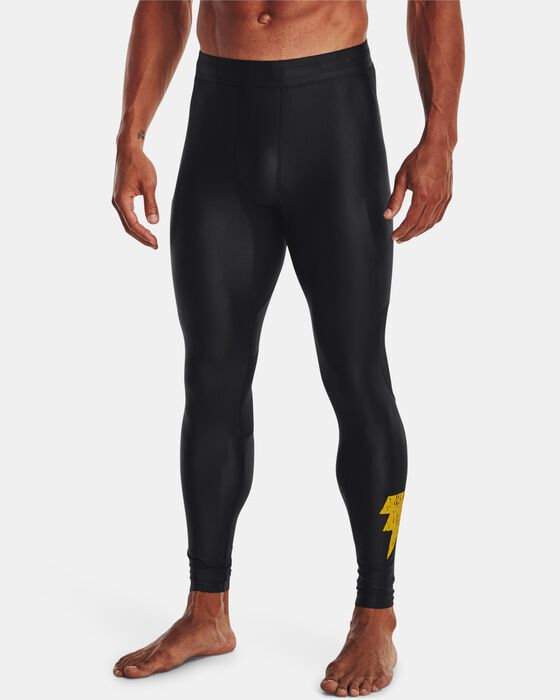 Shop Under Armour Men's Project Rock Iso-Chill Black Adam Leggings