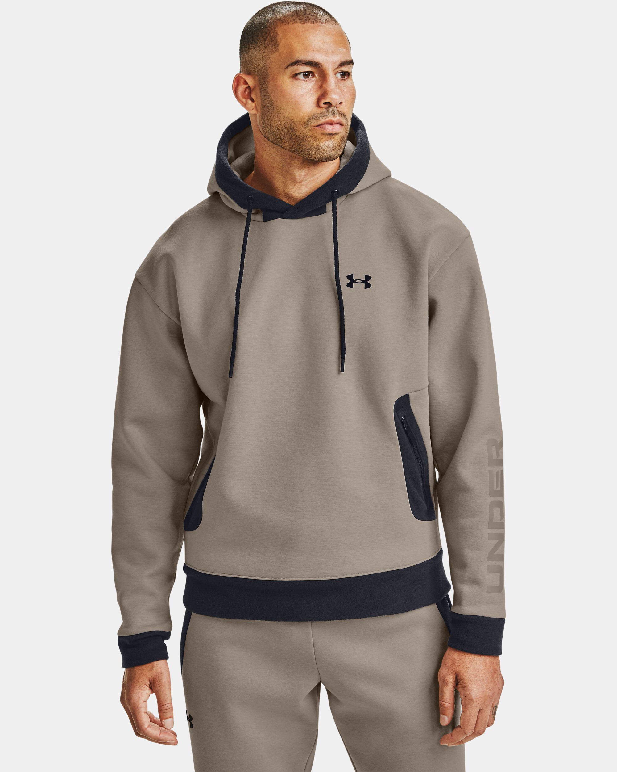 Buy Men s UA RECOVER Fleece Hoodie Brown in Dubai UAE Under Armour