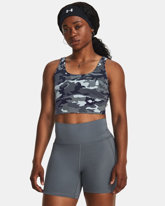 Women's UA Meridian Fitted Printed Crop Tank image number 0