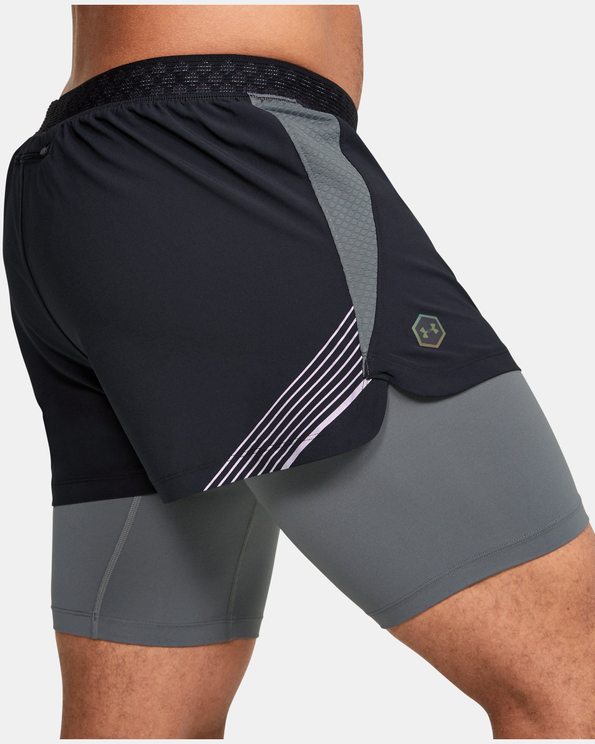 Under Armour Men s UA RUSH Run 2 in 1 Shorts Black in Dubai UAE