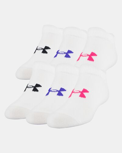 Girls' UA Essentials No Show – 6-Pack
