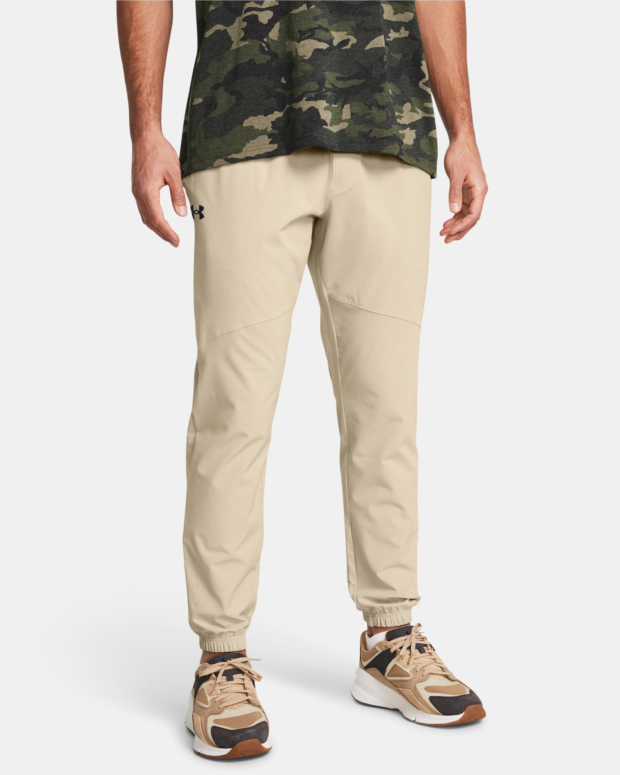 Buy Men s UA Stretch Woven Joggers Beige in Dubai UAE Under Armour