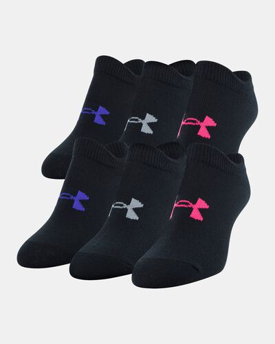 Girls' UA Essentials No Show – 6-Pack