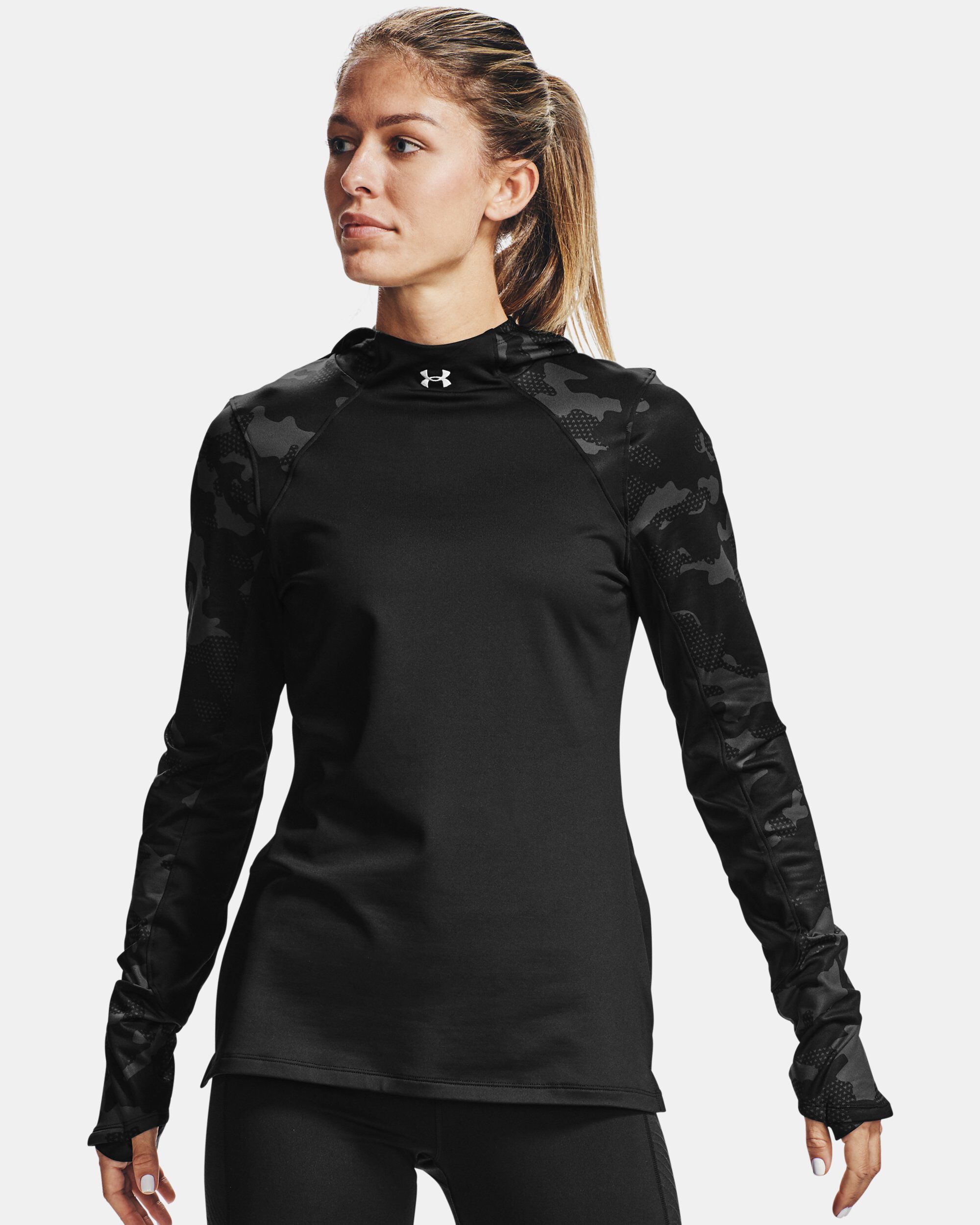 Women s ColdGear Armour Camo Hoodie