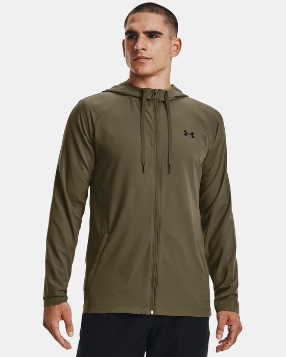 Men's UA Woven Perforated Windbreaker Jacket image number 0