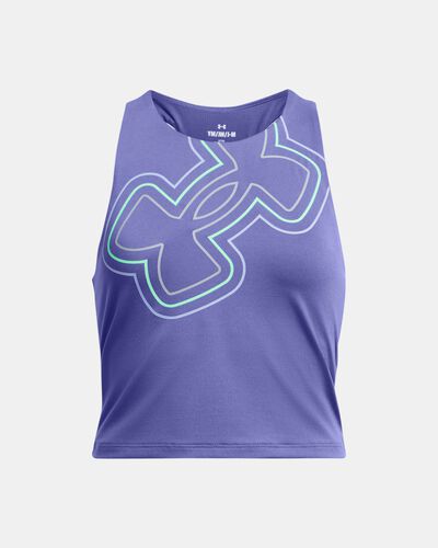 Girls' UA Motion Branded Crop Tank